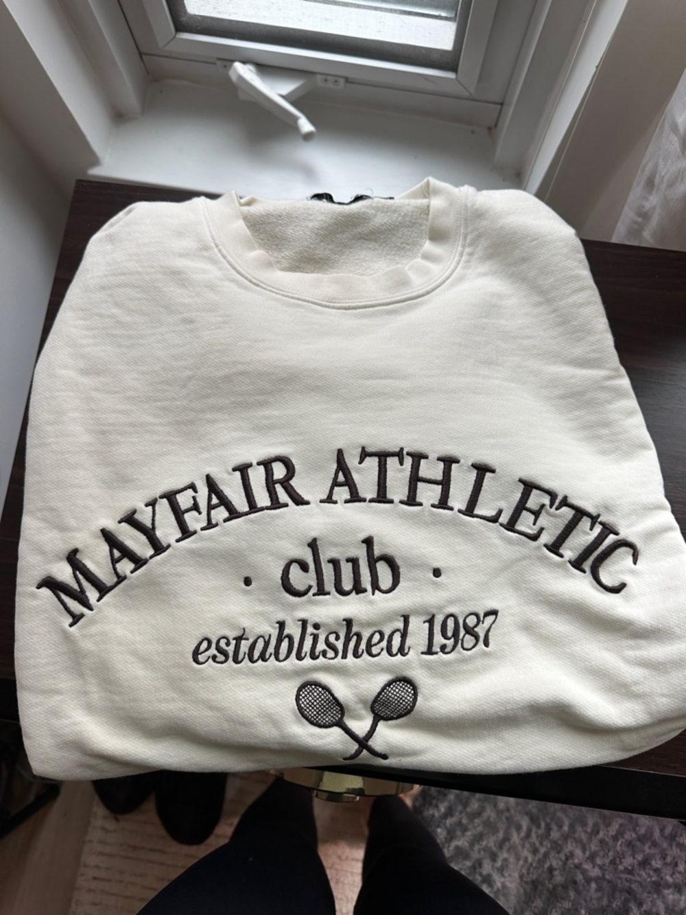 Mayfair Athletic Club Cream Sweatshirt